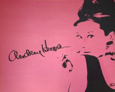 Audrey Hepburn pink