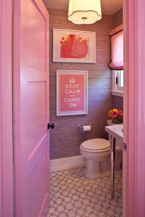 Grant K Gibson pink bathroom