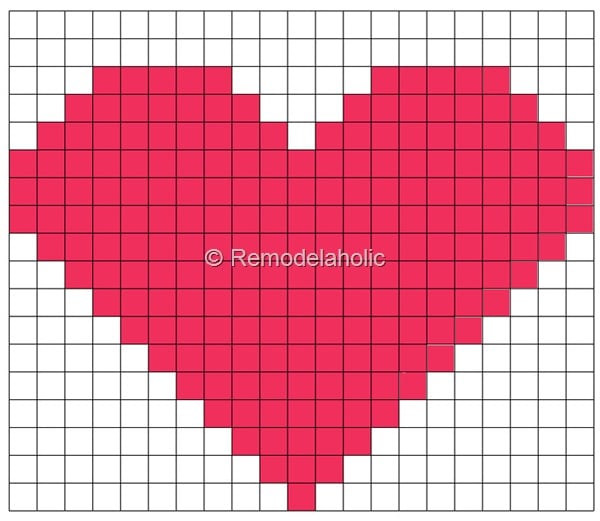 Heart Grid Embroidery