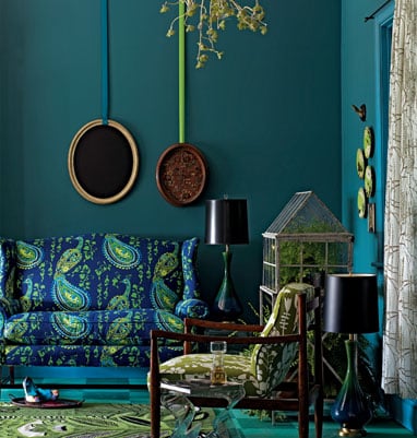 Anthropologie peacock couch