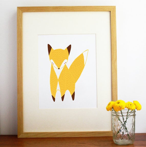 Etsy little fox print