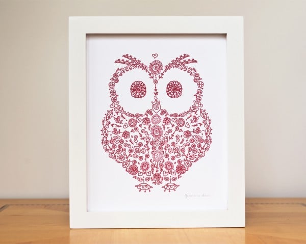 Geraldine Adams owl picture