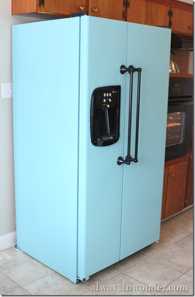 Always in Wonder turquoise fridge