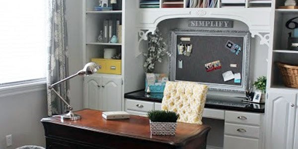 Amazing Office Redo on a $500 Budget!  {With a Tutorial!}