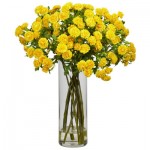 Nearly-Natural-Japanese-Silk-Flower-Arrangement-in-Yellow