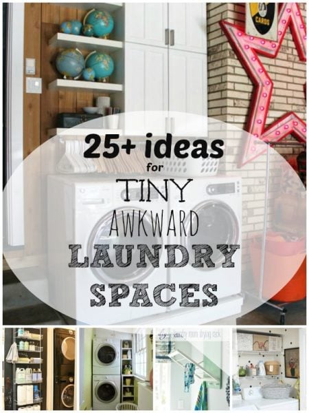 25 ideas for tiny awkward laundry spaces
