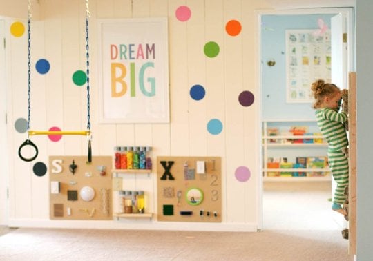 Family Room Turned Kids Playroom Fun At Home With Kids On Apartment Therapy Via Remodelaholic