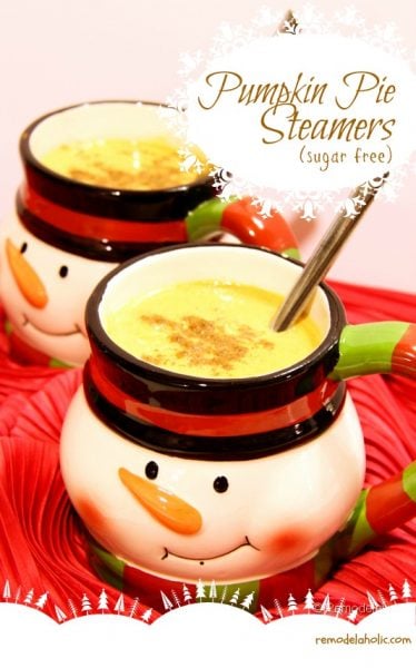 Sugar Free Pumpkin Steamers Recipe-remodelaholic