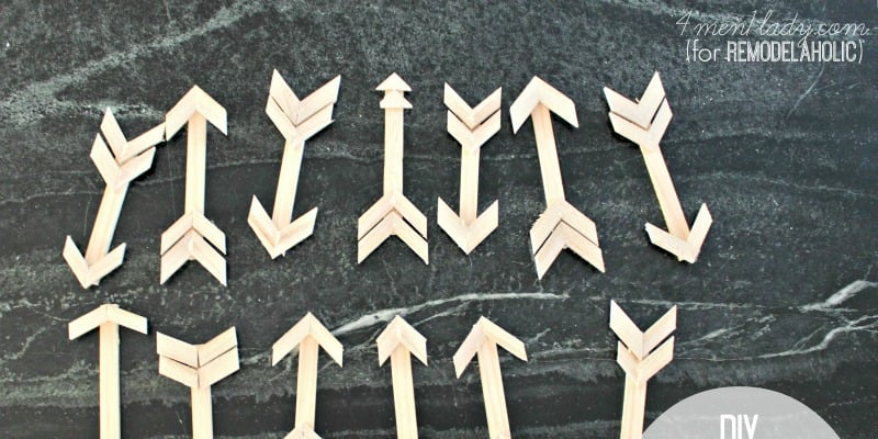 DIY Wood Stick Arrow Ornaments