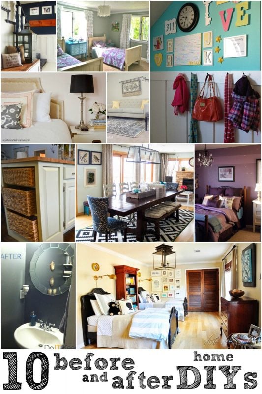10 Great Before and After Home DIYs via Remodelaholic