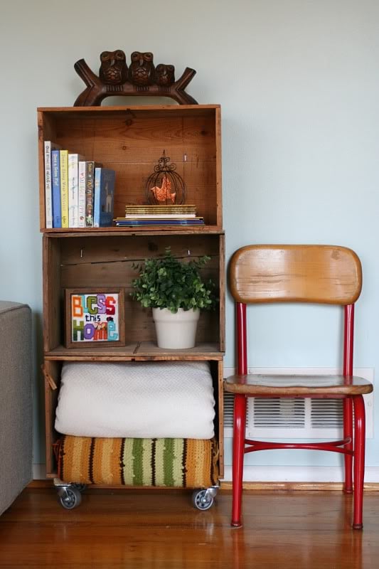 6 Ways to Use Crates in Decor