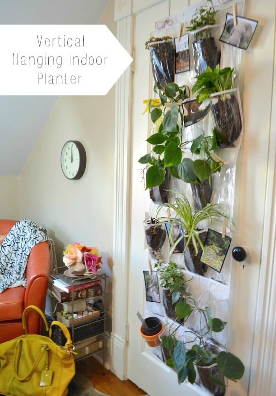 Vertical indoor hanging Planter