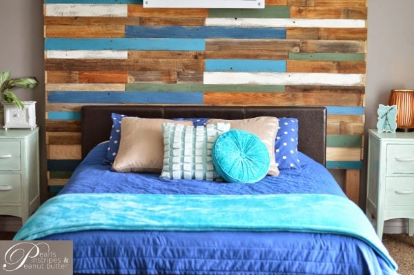 how to build a focal headboard wall, Pearls Pinstripes and Peanut Butter on Remodelaholic