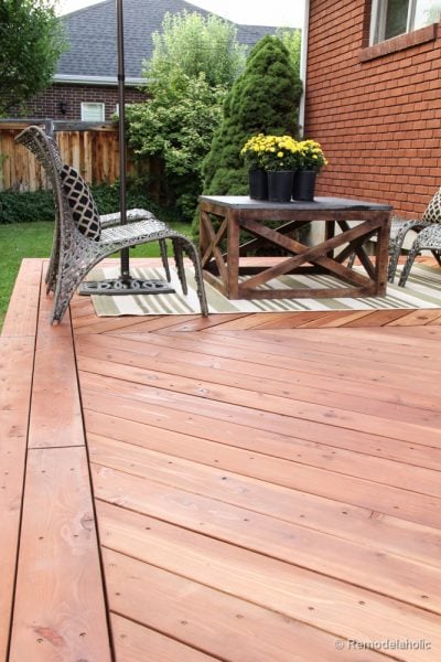 Fall Cleaning Projects: Clean and re-stain the deck