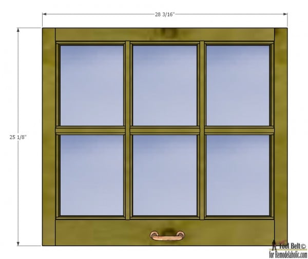 Free plans and tutorial to build a DIY 6 pane window frame like those old vintage windows.  #Remodelaholic #window #DIY