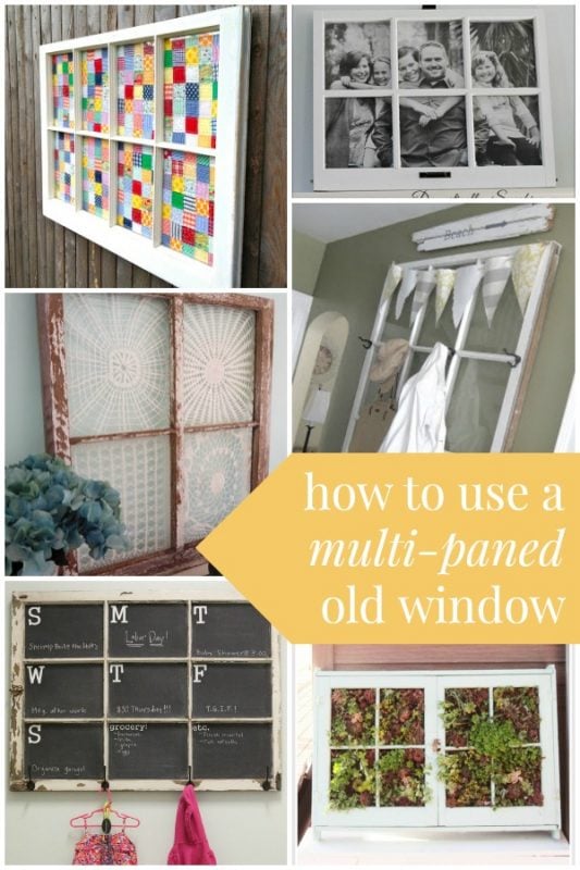 How to Use an Old Window with Pane Dividers via Remodelaholic