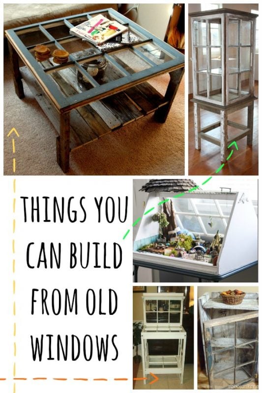 Things You Can Build From Old Windows via Remodelaholic