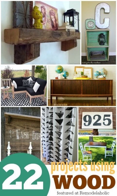 22 Wood DIY Projects @Remodelaholic