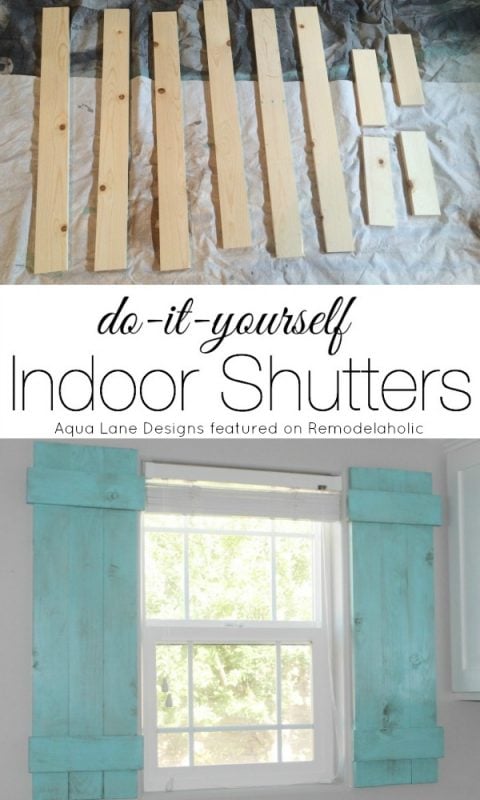 Tutorial - How to Build Indoor Shutters | Aqua Lane Designs on Remodelaholic.com #AllThingsWindows #shutters #under20bucks