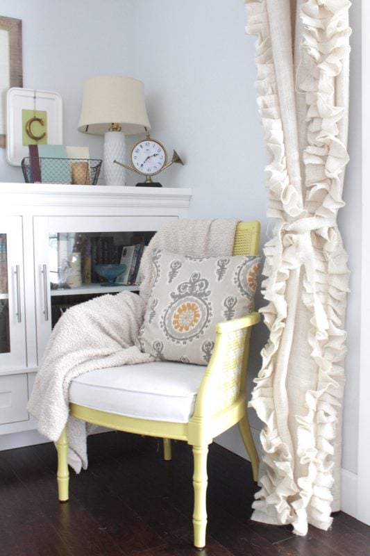 burlap curtains tutorial, The Caldwell Project on Remodelaholic