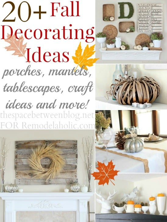 Fall Decorating Ideas shared by thespacebetweenblog.net on Remodelaholic.com #Fall #Decorating #FallDecoratingIdeas