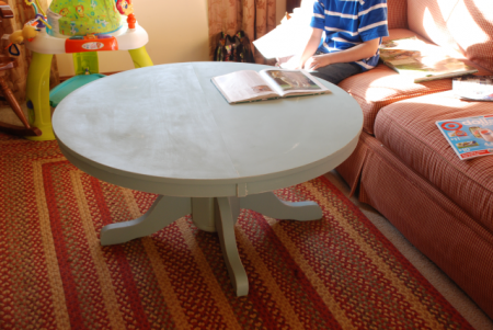 pedestal dining table to coffee table