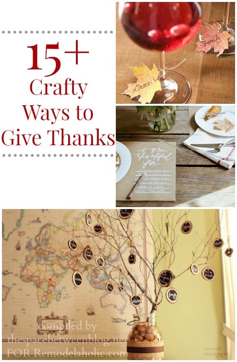 crafty ways to give thanks