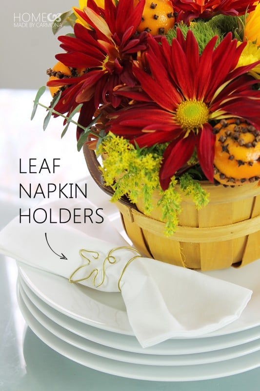 Leaf napkin holders - Home Made by Carmona