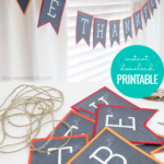 Printable Be Thankful Banner For Thanksgiving Decor, Paperelli For Remodelaholic