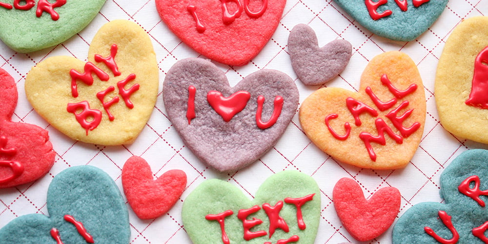 Kool Aid Cookies; Conversation Hearts