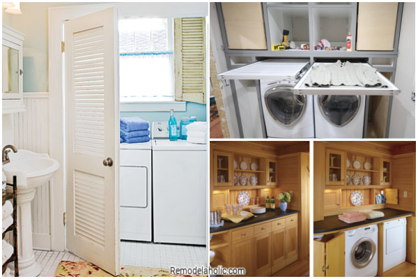 Small Laundry Room Ideas, A Collection From Remodelaholic