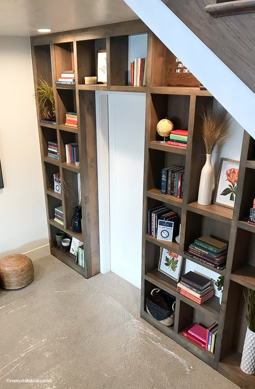 How to Decorate a Hallway: Built-in Shelves Around a Door