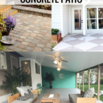 Makeover Ideas For A Concrete Patio Update And How To Dress It Up. Lots Of Great Ideas Featured On Remodelaholic.com