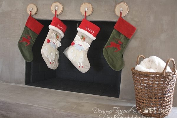 No mantel? No problem! Learn how to hang stockings without a mantel! The options are endless! Full tutorial by Designer Trapped in a Lawyer's Body for Remodelaholic.com.