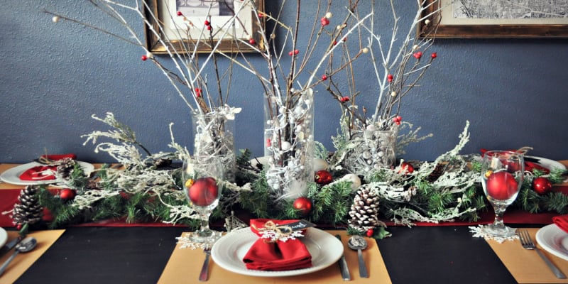 Pottery Barn Holiday Tablescape for Dollar Tree Price