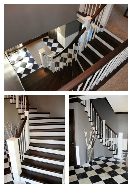 finished curved staircase remodel - Construction2Style via @Remodelaholic