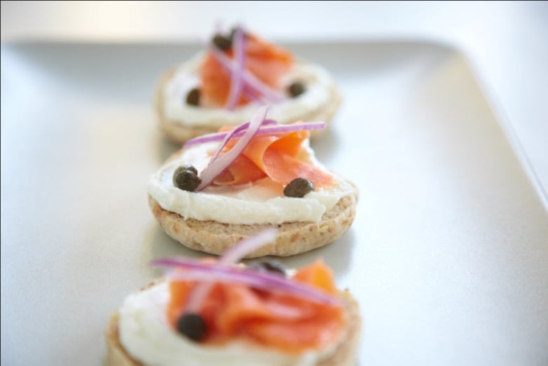 Salmon and Cream Cheese Canapés